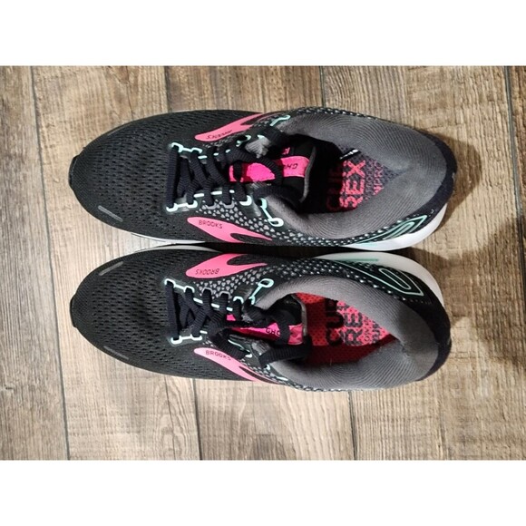 Brooks Women's Ghost 14 Black Pink Running Shoes Sneakers Size 7 B 1203561B013 - Picture 4 of 11